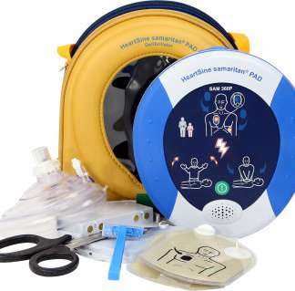 Defibrillator HeartSine samaritan PAD 500 P-8 mit austauschbarer Kassette für Erwachsene oder Kinder